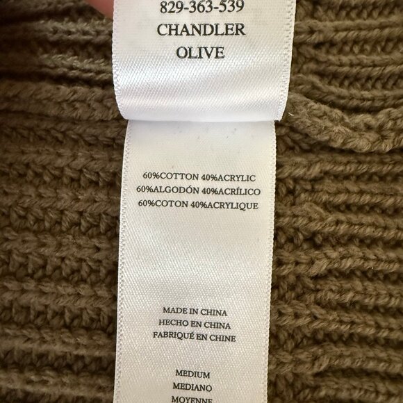 Rails Chandler V-Neck Sweater Vest in Olive Size M - Picture 6 of 6